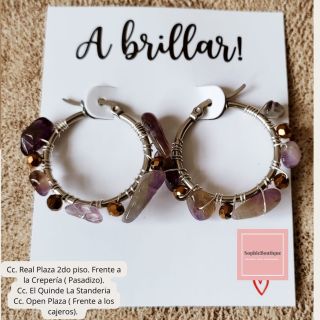 Argollas Amatista - 2