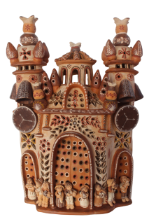 Iglesia de dos torres con campanarios