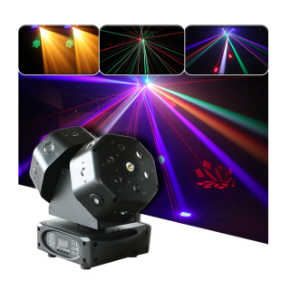 Cabeza Haz Móvil Para Escenario Rgb Láser Disco Bar Luz