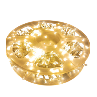 Luces Led Lineal De 50 Metros + Empalme Para Decoracion Amarillo