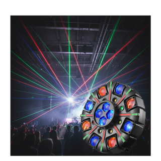 Luz De Discoteca Cabeza Brazos Móvil Para Fiesta Dj