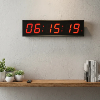 Reloj Digital De Pared Con Cronometro Multifuncional 70cm x 18.5cm para gimnasio deportes oficinas fabricas en general