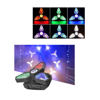 Cabeza Móvil Luz Ventilador Cob Escenario Disco Dj Fan Retro