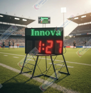 Reloj Con Cronometro Para Futbol Con Nombre Programable Rojo marca RECRO