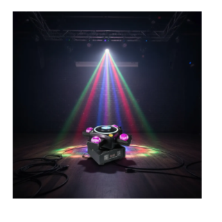Efecto Helicoptero Con Aro Led Para Disco Evento Fiesta