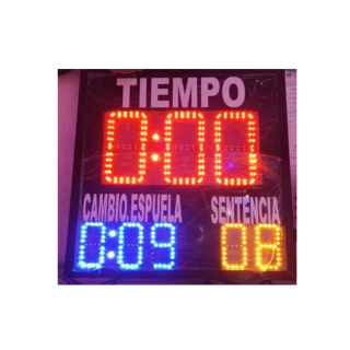 reloj Cronometro  para pelea de gallos Gallera 50cm X 40 + Sentencia Control Inalambrico marca RECRO