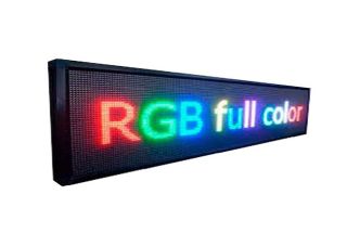 Letrero Led Programable 200 X 40 Cm Full Color + Imagen Logo