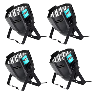 Pack 4 Cañon Tacho Par Led 54x3w Lpc07 Rgbw Baisun Dmx