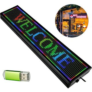 Letrero Led Publicitario Programable Full Color P10 100 X 20 exterior