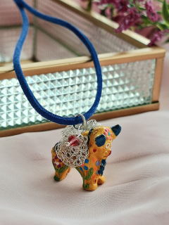 Collar torito amarillo