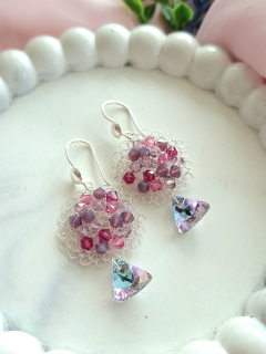 Aretes Fucsia