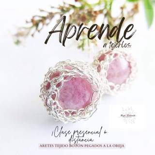 Curso Arete tejido pegado a la oreja.