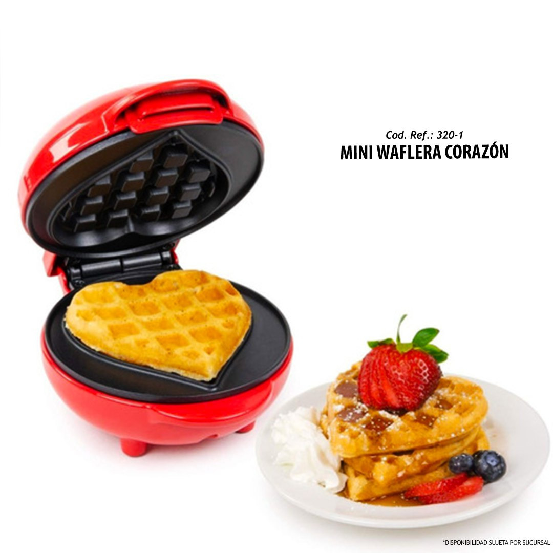 Mini Waflera Corazón 350 W