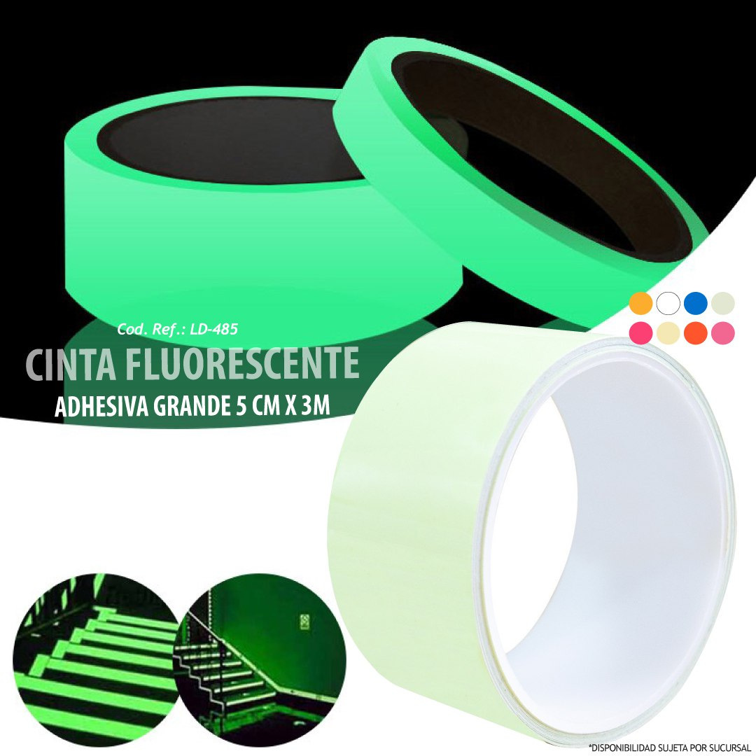 Cinta Adhesiva Fluorescente Grande