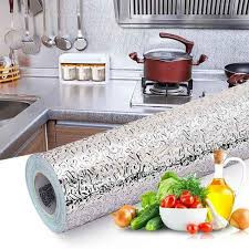 Papel Adhesivo Para Cocina Plateado 40 cm