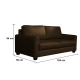 Sofá New Russian 3 cuerpos S-Brown