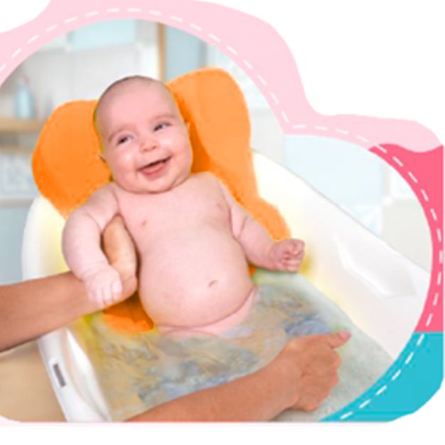 Respaldo de Baño para Bebé - Naranja