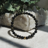 Pulseras elásticas de Obsidiana