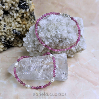 Pulsera de Turmalina Rosada