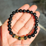Pulseras elásticas de Turmalina negra