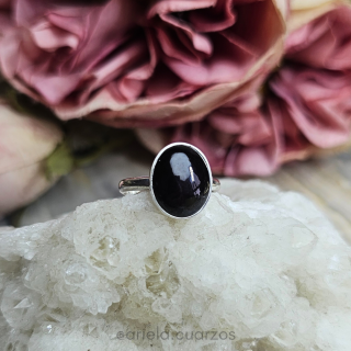 Anillo Granate Estrella