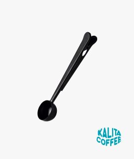Cuchara Pinza Negra Acero Inoxidable para Café