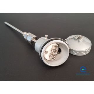 Termocupla Tipo K cabezal mini rosca deslizante