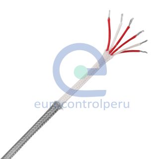 Cable para PT100 con Funda de Fibra de Vidrio y Malla 6x24AWG