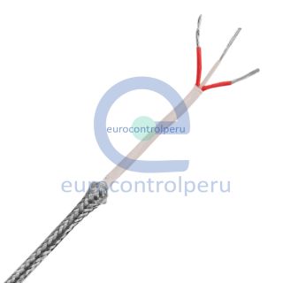 Cable para Termocupla Tipo PT100 con funda teflón y malla 3x20 AWG