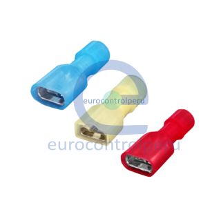 Terminales Tipo Faston Hembra Nylon Totalmente Aislado