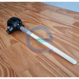 Termocupla Tipo K con cabezal niple y funda cerámica