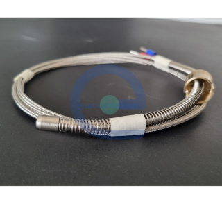 Termocupla Tipo J con bulbo, conector y cable