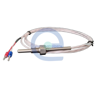 Termocupla Tipo PT100 de 2 Hilos con cable Teflón
