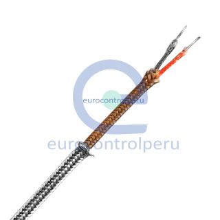 Cable para Termocupla Tipo E con Funda de Fibra de Vidrio y Malla
