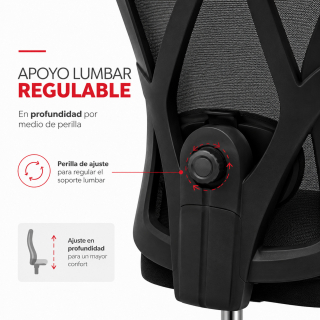 Silla Reclinable Benfor Gerente Negro Ofideas - 5