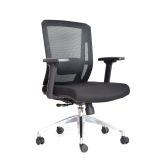 Silla Ergonómica Reclinable Delphi II Gerente 3D. Aluminio Negro Ofideas