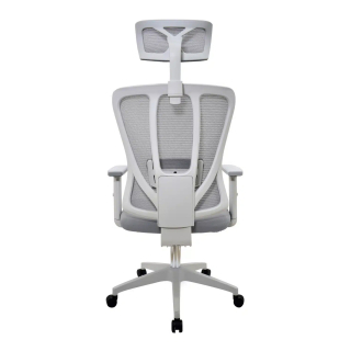 Silla Ergonómica Liam Presidente Gris Nylon Ofideas - 4