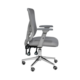 Silla Ergonómica Fone Ultra 3D Gerente Cromado Gris Ofideas - 5