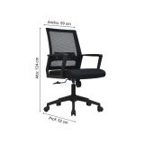 Silla De Escritorio Duster Gerente Negro Ofideas