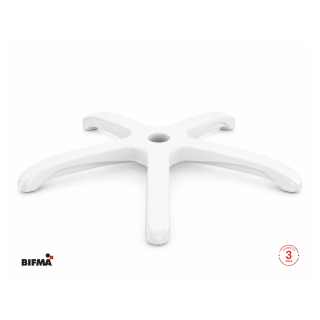Base Aspa Araña De Silla Giratoria Nylon Blanco 60 Cm Ofideas - 3