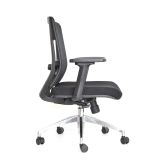 Silla Ergonómica Reclinable Delphi II Gerente 3D. Aluminio Negro Ofideas