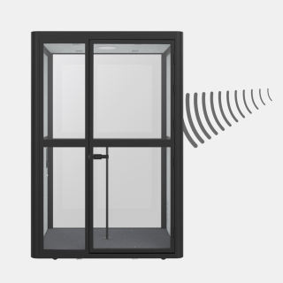 Cabina Duo Zen Box Negro Ofideas - 9