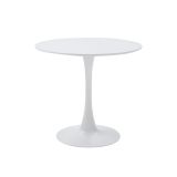 Mesa de Comedor Circular Oslo Color Mdf Color Blanco Ofideas