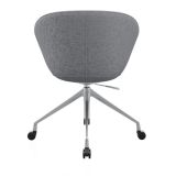 Poltrona Giratoria Bow Acolchada Color Gris Ofideas