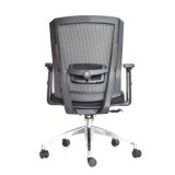 Silla Ergonómica Reclinable Delphi II Gerente 3D. Aluminio Negro Ofideas