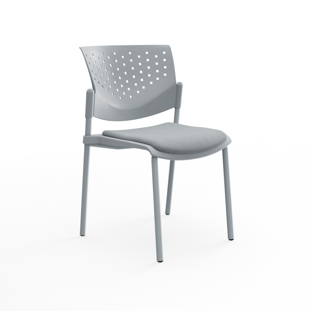Silla Fija De Visita Butterfly Tapizado Gris Ofideas