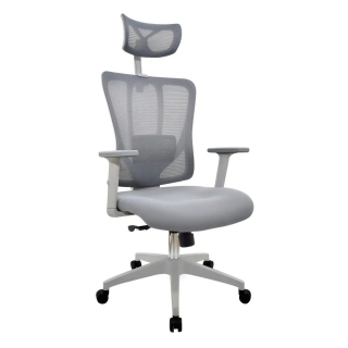 Silla Ergonómica Liam Presidente Gris Nylon Ofideas