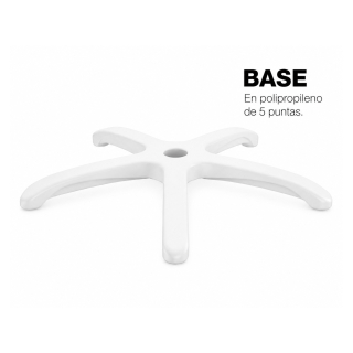 Base Aspa Araña De Silla Giratoria Nylon Blanco 60 Cm Ofideas - 2