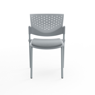 Silla Fija De Visita Butterfly Tapizado Gris Ofideas - 2