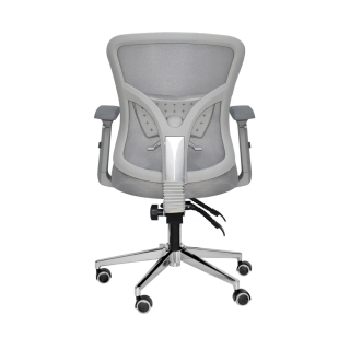 Silla Ergonómica Fone Ultra 3D Gerente Cromado Gris Ofideas - 4
